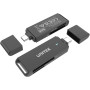 Czytnik kart Unitek USB-C microSD i SD Y-9328 - Czarny