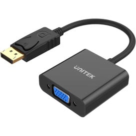 Adapter Unitek DisplayPort do VGA Y-5118E - Czarny