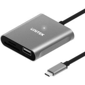 Czytnik Unitek R1008A kart SD i microSD z hubem USB-A