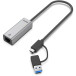 Karta sieciowa USB-C/USB-A Unitek U1313C - 1x 100/1000/2500Mbps RJ45