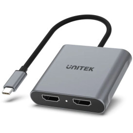 Adapter Unitek USB-C ,  2x HDMI 4K 60Hz V1404B - zdjęcie poglądowe 2