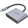 Adapter Unitek USB-C ,  HDMI 4K@60Hz VGA FullHD V1126A - zdjęcie poglądowe 3