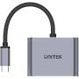 Adapter Unitek USB-C ,  HDMI 4K@60Hz VGA FullHD V1126A - zdjęcie poglądowe 2