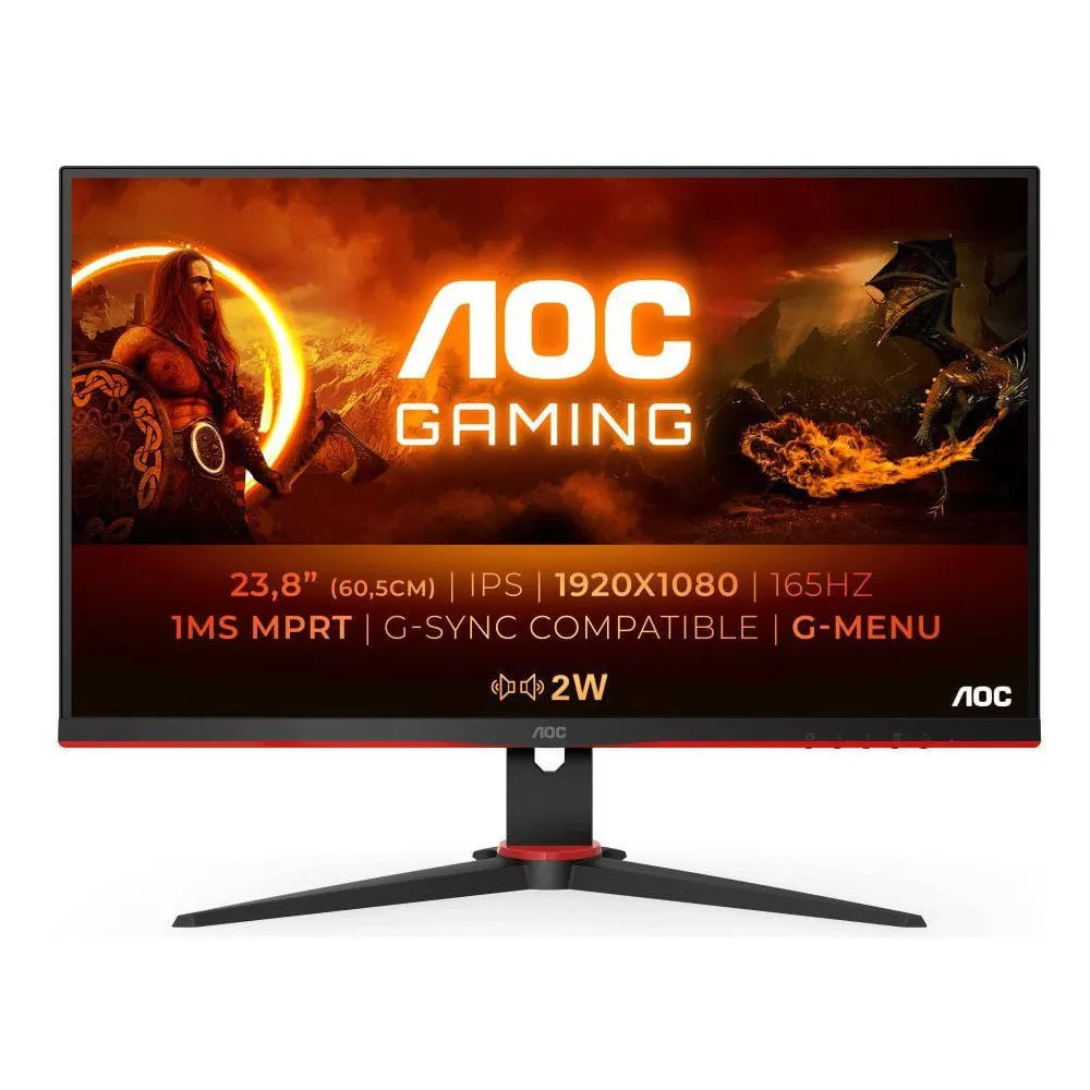 Monitor AOC 24G2SPAE/BK, 23,8", 1920x1080 (FHD), 165Hz, IPS, FreeSync, 4 ms, Czarno-czerwony | Sklep ITnes.pl, IT for BUSINESS Monitor AOC 24G2SPAE/BK, 23,8", 1920x1080 (FHD), 165Hz, IPS, FreeSync, 4 ms, Czarno-czerwony | Sklep ITnes.pl, IT for BUSINESS