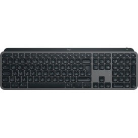 Klawiatura bezprzewodowa Logitech MX Keys S Palm Rest US 920-011589 - Grafitowa