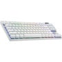 Klawiatura bezprzewodowa Logitech PRO X TKL LIGHTSPEED US 920-012148 - Biała