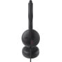 Słuchawki nauszne Dell Wired Headset WH3024 520-BBDH - Czarne