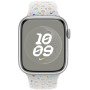 Pasek sportowy Nike Apple Watch Sport Band Regular MUV03ZM/A - 45 mm, S|M, Czysta platyna