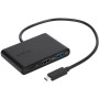 Replikator portów Targus USB-C do HDMI/USB-C/USB-A ACA929EU - Power Delivery 60W, Czarny