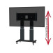 Stojak podłogowy do monitorów Neomounts by Newstar Motorised Mobile Floor Stand 70-120" PLASMA-M2600BLACK - Czarny