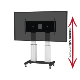 Stojak podłogowy do monitorów Neomounts by Newstar Motorised Mobile Floor Stand 70-120" PLASMA-M2600SILVER - Srebrny