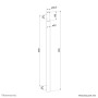 Rura przedłużająca Neomounts by Newstar extension pole do serii CL25-540 i 550BL1 ACL25-500BL - 89 cm, Czarna