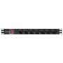 Listwa zasilająca Rack PDU Lanberg PDU-07F-0200-BK - , 1U, 7 gniazd "schuko" (DIN VDE 0620-1), przewód 2m