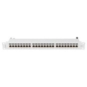 Patchpanel 19" Lanberg PPS7-1024-S - 24 ekranowane porty, 1U, KAT. 7, szary