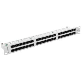 Patchpanel 19" Lanberg PPU5-1048-S - 48 nieekranowanych portów, 1U, KAT. 5e, szary