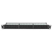 Patchpanel 19" Lanberg PPU5-1048-B - 48 nieekranowanych portów, 1U, KAT. 5r, czarny