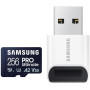 Karta pamięci Samsung Pro Ultimate microSDXC 256GB 130MB/s + czytnik MB-MY256SB/WW - Niebieska