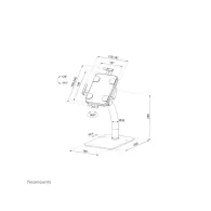 Stojak na tablet Neomounts by Newstar Lockable Universal Tablet Desk Stand 7,9"-11" DS15-625BL1 - Czarny