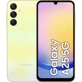 Smartfon Samsung Galaxy A25 5G SM-A256BZYDEUE - Exynos 1280/6,5" 2340x1080/128GB/RAM 6GB/5G/Żółty/50+13Mpix/Android/2 lata CI