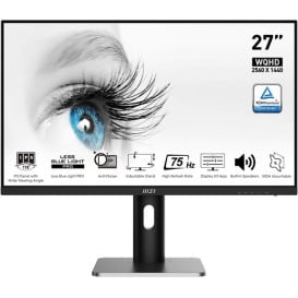 Monitor MSI PRO MP273QP - 27"/2560x1440 (QHD)/IPS/FreeSync/1 ms/pivot/Czarny