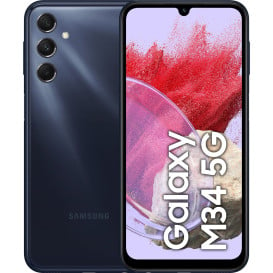 Smartfon Samsung Galaxy M34 5G SM-M346BDBFXEO - 6,5" 2340x1080/128GB/RAM 6GB/GPRS; WAP; UMTS (WCDMA); HSDPA; HSUPA; LTE; EDGE; HSPA; HSPA+/Granatowy