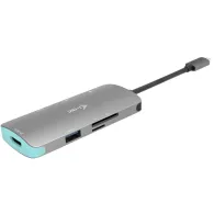 Stacja dokująca i-tec USB-C Metal Nano Dock 4K HDMI + Power Delivery 100W C31NANODOCKPD, Kolor srebrny, Niebieska | Sklep ITnes.