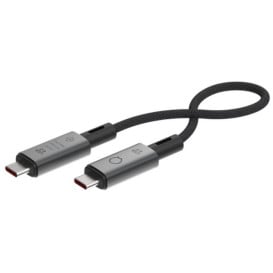 Kabel USB-C LINQ by Elements USB4 Pro LQ48028 - 8K|60Hz, 4K|144Hz, 40Gbps, PD 3.1, Extended Power Range 240W, 0,3m, Czarny