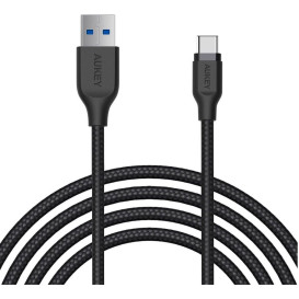 Kabel AUKEY USB-A do USB-C CB-AC2 BK - zdjęcie poglądowe 1