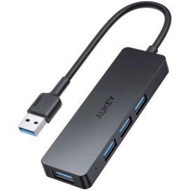 Hub USB-A AUKEY Ultra Slim USB-A CB-H39 - 4x USB 3.1, 5 Gb|s OTB, Czarny