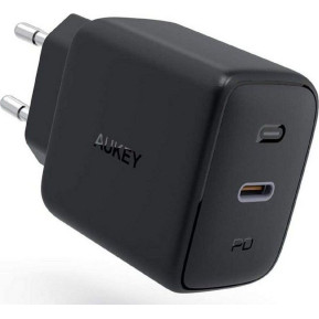 Ładowarka sieciowa AUKEY PA-B2 BLACK USB-C 61W - 1x USB-C, Power Delivery 3.0 3A, Czarna