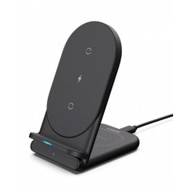 Ładowarka indukcyjna AUKEY 2w1 Qi 10W USB-C LC-A2 BLACK - Czarna