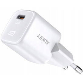 Ładowarka sieciowa AUKEY Omnia Mini USB-C 20W PA-F5 OEM WHITE - 1xUSB-C, Power Delivery 20W, Biała