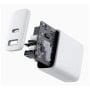 Ładowarka sieciowa AUKEY PA-F3S WHITE - 1x USB-A + 1x USB-C, Power Delivery 4.8A 32W, Biała