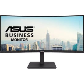 Monitor ASUS Business VA34VCPSN 90LM08JJ-B01170 - 34"/3440x1440 (UWQHD)/100Hz/21:9/zakrzywiony/VA/4 ms/USB-C/Czarny