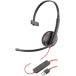 Słuchawki nauszne Plantronics Blackwire 3210 USB-A 209744-22 - Czarne