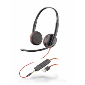 Słuchawki nauszne Poly Blackwire 3225 80S11A6 - USB-A, Czarne