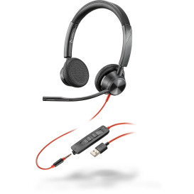 Słuchawki nauszne Poly Blackwire 3325 76J20AA - USB-A, Czarne