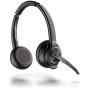Zestaw słuchawkowy Poly Savi 8220 UC Microsoft Teams Certified DECT 1880-1900 MHz USB-A Headset 8D3F5AA - Czarny