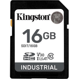 Karta pamięci Kingston SD 16GB Industrial SDIT/16GB - Czarna