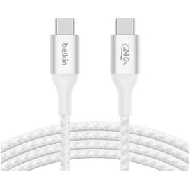 Kabel Belkin BoostCharge USB-C do USB-C Cable 240W CAB015BT2MWH - 1m, Biały