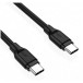 Kabel AUKEY USB-C do USB-C CB-CC1P OEM - Power Delivery 60W, 5 Gbps, 1m, Czarny