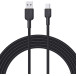 Kabel AUKEY USB-A do USB-C CB-NAC2 - Power Delivery 60W 3A, USB 2.0, 1,8m, Czarny