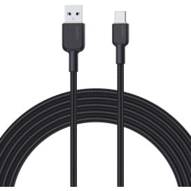 Kabel AUKEY USB-A do USB-C CB-NAC2 - Power Delivery 60W 3A, USB 2.0, 1,8m, Czarny