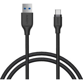 Kabel AUKEY USB-A do USB-C CB-AC1 BLACK - zdjęcie poglądowe 1