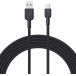 Kabel AUKEY USB-A do USB-C CB-NAC1 BK - Power Delivery 60W 3A, USB 2.0, 1m, Czarny