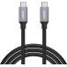 Kabel AUKEY USB-C do USB-C CB-CD5 BK - Power Delivery 60W 5A, 5 Gbps, 1m, Czarny
