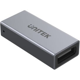 Łącznik Unitek USB-C(F) do USB-C(F) A1036GY - 8K 40Gbps, 240W, Srebrny