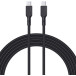 Kabel AUKEY USB-C do USB-C CB-NCC2 BK - 1.8m, Power Delivery 3A 60W, USB 2.0, Czarny