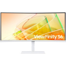 Monitor Samsung ViewFinity S6 S65TC LS34C650TAUXEN - 34"/3440x1440 (UWQHD)/100Hz/21:9/zakrzywiony/VA/HDR/5 ms/Biały