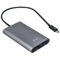 Adapter i-tec Thunderbolt 3 Dual DP VideoTB3DUAL4KDP, Szary, Czarny | Sklep ITnes.pl, IT for BUSINESS